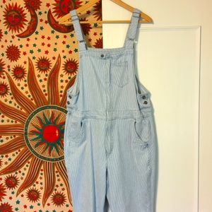 Duluth trading striped overalls